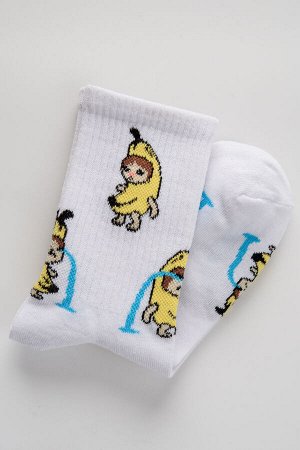 Носки женские Банана - кот