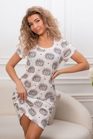 Сорочка Варианты расцветки: ежики
Ткань:  кулирка, Состав:  Хлопок 100%
Откройте для себя идеальную ночную сорочку от ИвановоТекстиль  сочетание стиля и комфорта. Эта женская ночная рубашка, выполненн