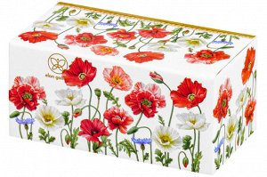 Набор для специй 2 пр. "Маки" с подставкой из NEW BONE CHINA, 16,5*9*7,5 см