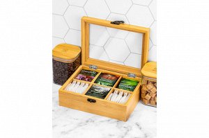 Подставка для чайных пакетиков с крышкой 21x16x7.4 см