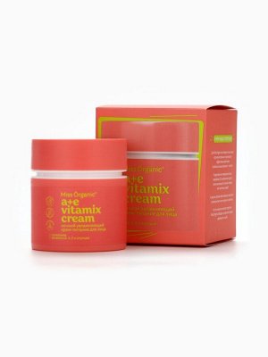 Крем для лица ночной А+E vitamix cream, увлажнение и питание, 45 мл, Miss Organic