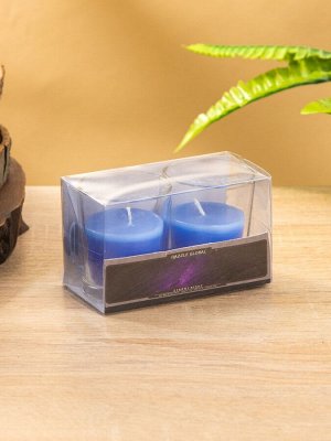 Свечи в стакане DAZZLE CANDLE 70 г, набор 2 шт., звёздная ночь