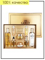 Anjo Professional Набор для лица антивозрастной из 24-каратного золота Skin Care 6 Set 24K Gold, 120/120/35/35/30/30 мл 50/30 гр