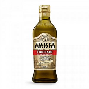Масло оливковое нераф. EXTRA VIRGIN FRUTTATO  FILIPPO BERIO 0,5 л
