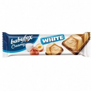 «BabyFox», вафельный батончик Creamy White, 18,2 г