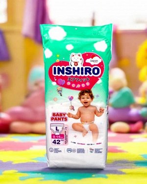 Подгузники трусики детские "INSHIRO" размер 4 / L (9-14кг), 42 шт