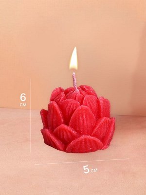 Свеча «Лотос», 5x5x6 см, соевый воск