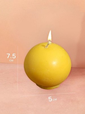 Свеча «Шар», 5x5x7.5 см, соевый воск, микс
