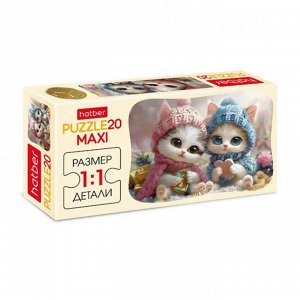 Пазлы-макси 20 элементов, "Глазки, ушки, носики", Hatber