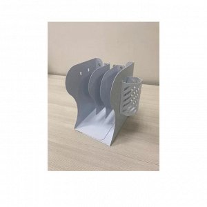 Подставка для учебников и книг, телескопическая, металл., 19x14,7x9 см, белая, deVENTE