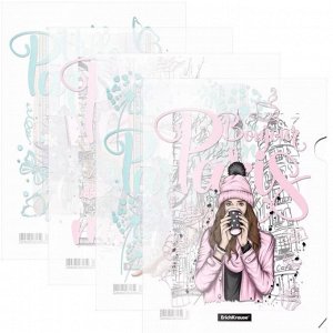 Папка-уголок А4, 160 мкм, непрозрачная, с рисунком, ErichKrause Dreamy Girls, ассорти