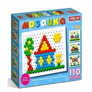 Игра настольная "Мозаика",110 элементов, диаметр 13 мм,