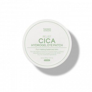 Гидрогелевые патчи под глаза с экстрактом центеллы - TENZERO RELIEF CICA HYDROGEL EYE PATCH