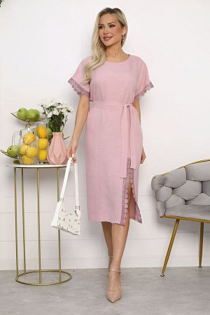 Платье Цветные кружева (пыльная роза) П13658-18М