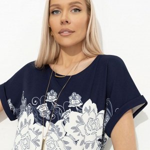 Футболка свободной посадки, Жду чудо (floral print)