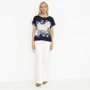 Футболка свободной посадки, Жду чудо (floral print)