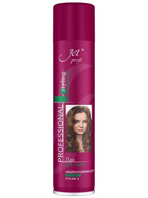Лак для волос Jet Chocolate Styling Объём и Сияние Цвета степень фиксации 4 
сверхсильная 300мл