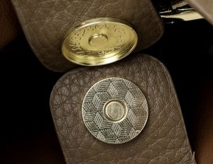 Сумка во французском стиле из натуральной кожи, темный песок