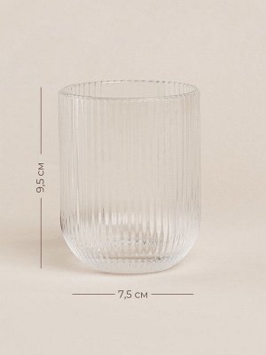 Стаканы SL Home «Модерн», 260 мл, 7.5x9.5 см, набор 6 шт., стекло, прозрачные