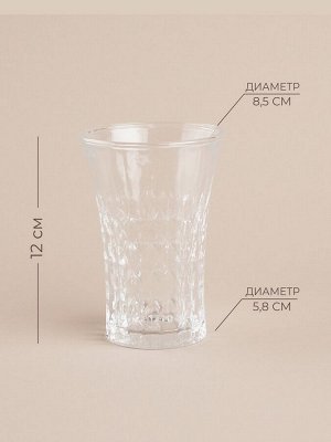 Набор стаканов SL Home «Винтаж», 300 мл, 7.6x12.8 см, 6 шт., высокие, стекло, прозрачный