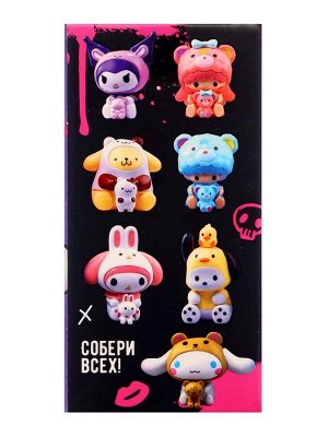 Игрушка - сюрприз Funny Box «Весёлые друзья», фигурка, карточка, наклейки