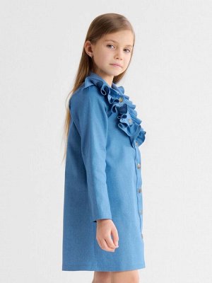 Платье для девочки MINAKU: Jeans collection, голубое.