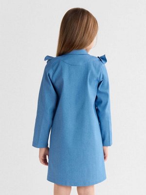 Платье для девочки MINAKU: Jeans collection, голубое.