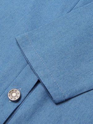 Платье для девочки MINAKU: Jeans collection, голубое.