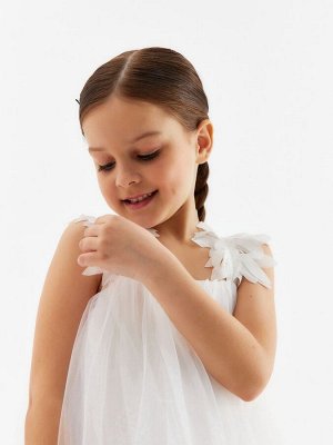 Платье для девочки MINAKU: PartyDress, белое.