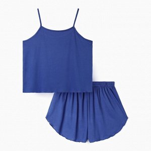Пижама женская (топ, шорты) KAFTAN, синяя