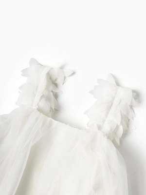 Платье для девочки MINAKU: PartyDress, белое.