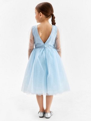 Платье нарядное детское MINAKU: PartyDress, голубое.