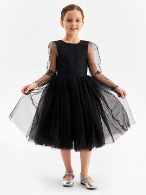 Платье нарядное детское MINAKU: PartyDress, чёрное.