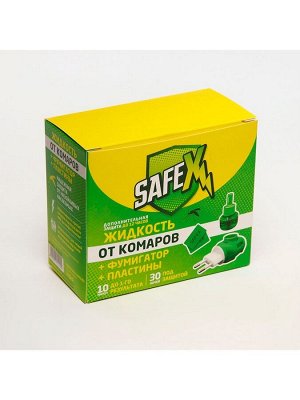 Комплект от комаров SAFEX (фумигатор+пластины+флакон), 1 шт.