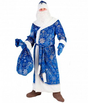 Пуговка Карнавальный костюм "Дед Мороз синий" 3012 к-19 р.182-54-56