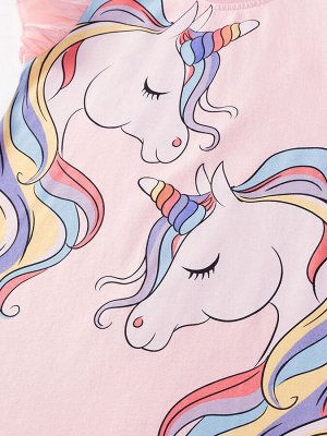 Платье для девочки с принтом LITTLE MAVEN