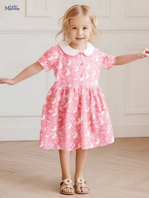 Платье для девочки с принтом LITTLE MAVEN