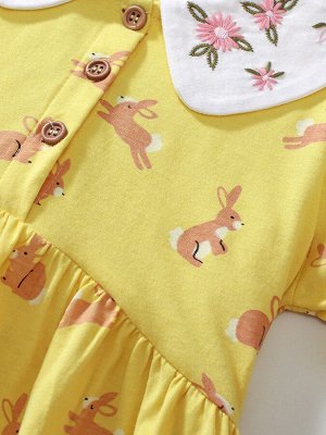 Платье для девочки с принтом LITTLE MAVEN