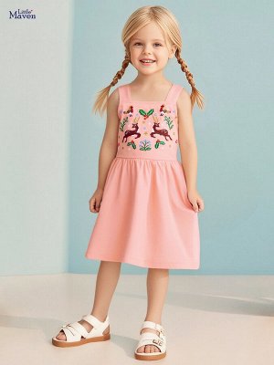 Сарафан для девочки с принтом LITTLE MAVEN