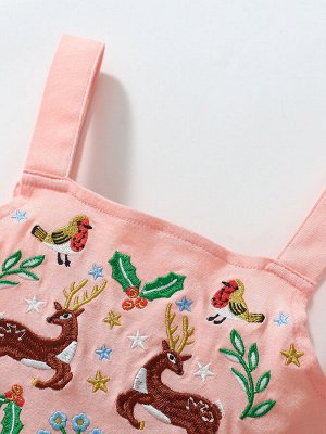 Сарафан для девочки с принтом LITTLE MAVEN