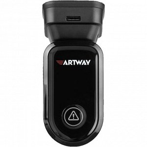 Видеорегистратор ARTWAY AV-440 FullHD, 2Мп, 1920x1080, обзор 170°, Wi-Fi, G-сенсор (датчик удара), 1 камера