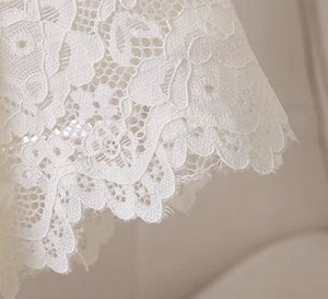 Ажурная блуза с короткими рукавами,V-образный вырез, белая