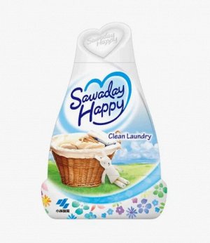 Освежитель воздуха для комнаты Sawaday Happy «Clean Laundry» (гелевый) 120 г