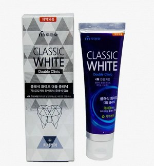 Отбеливающая зубная паста «Classic White» двойного действия с микрогранулами с ароматом мяты (коробка) 110 г