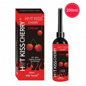 Лубрикант на водной основе с ароматом вишни HOT KISS, 100 мл.