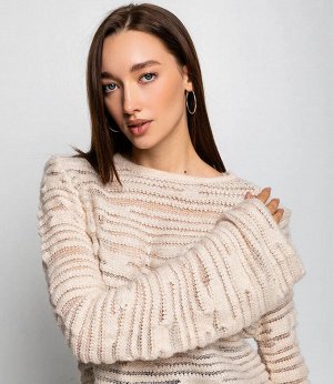 Джемпер #КТ6021 (1), светло-бежевый