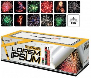 Батарея салютов "Lorem Ipsum" MC115 200 залпов * 0.8"