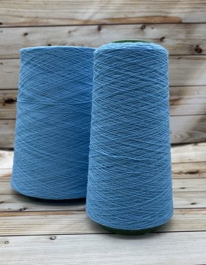 Пряжа для вязания 100 гр Must  baby merino 100%  кардный меринос 1500м/100гр Ярко-голубой