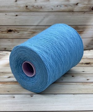 Пряжа для вязания 100 гр Must  baby merino 100%  кардный меринос 1500м/100гр Ярко-голубой