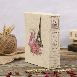 Фотоальбом на 40 фото 13х18 см "Башня и цветы" в коробке МИКС 20.5х18х5 см